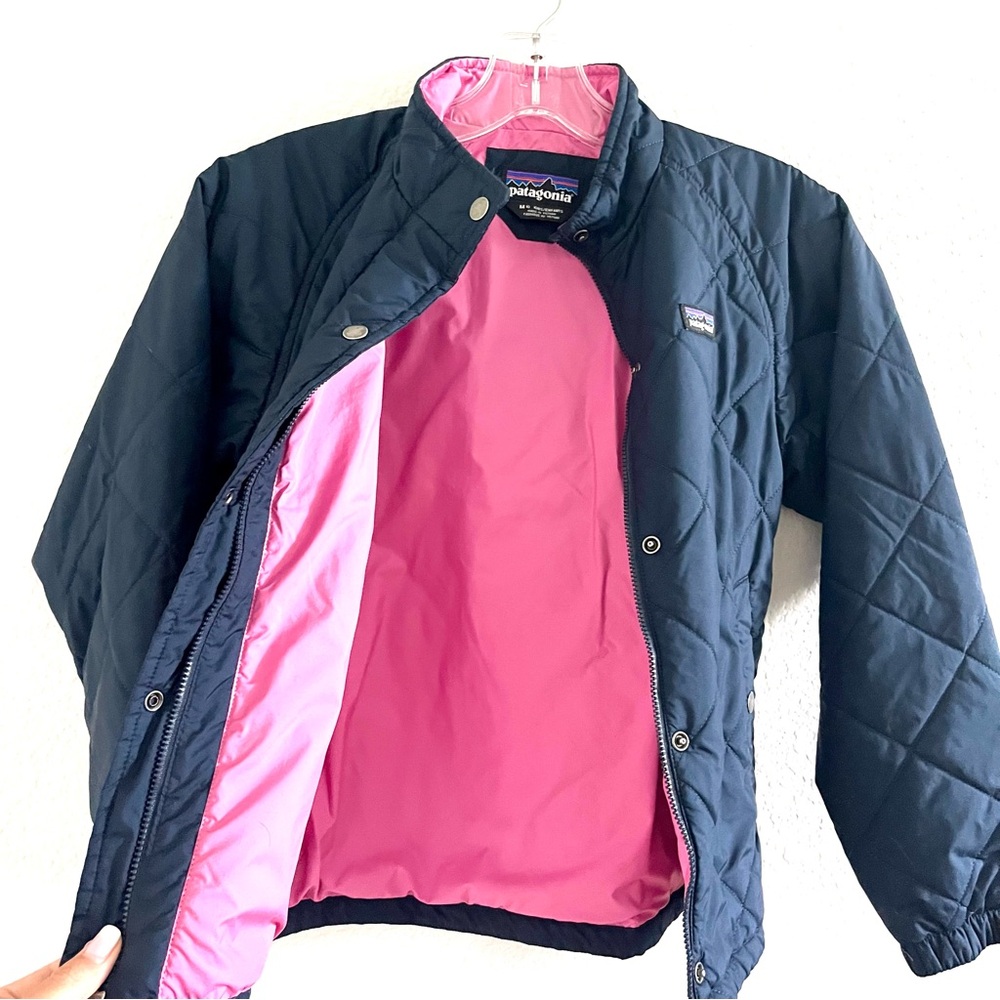 Patagonia Girks Quilted Jacket - Navy Blue - Picture 3 of 5